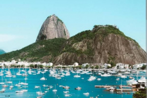 Kitnet com vista do Cristo e praia de Botafogo